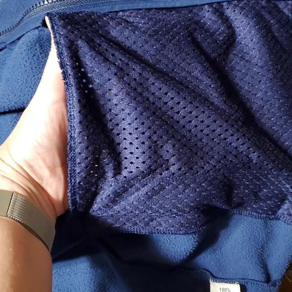 VINEYARD VINES ZIP UP FLEECE JACKET SIZE MEDIUM  BLUE AND GRAY - Picture 8 of 8